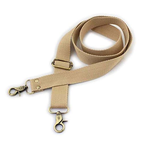 Wento 1pcs 31''-57'' Webbing Shoulder Cross Bag Strap (Black) WTD34 — Khaki(bronze Trigger Snap)
