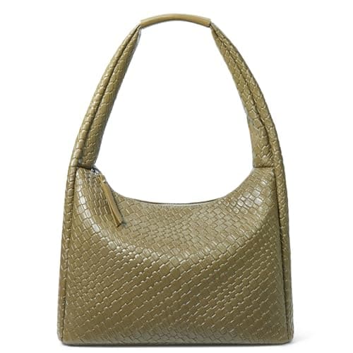 BOSTANTEN Vegan Leather Shoulder Purses for Women — Olive Green