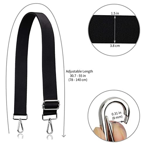 Allzedream Thick Strap Wide Adjustable Crossbody Handbag