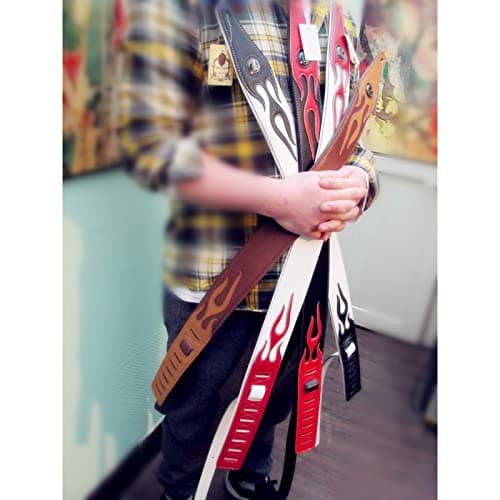 Lightning Pattern Guitar Strap for Electric Guitar/Bass