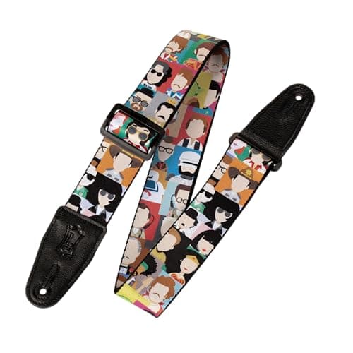 Levy's 2" Wide Polyester Guitar Strap — Pop Art Icons