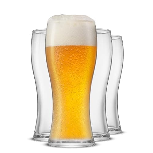 Set of 4 JoyJolt Callen 15.5oz Beer Glasses for Men