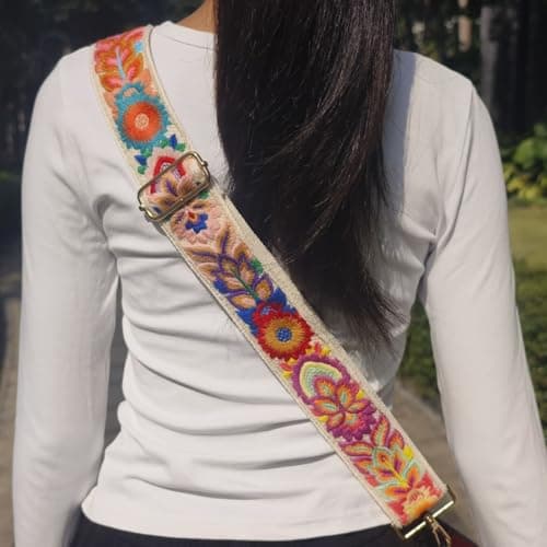 MIRIFRIGE Crochet Flower Purse Strap Shoulder Bag Replacement