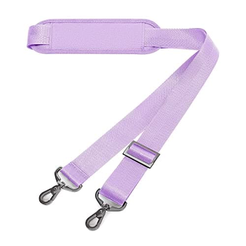 MOSISO 56 Inch Shoulder Strap for Laptop Bag, Black — Purple
