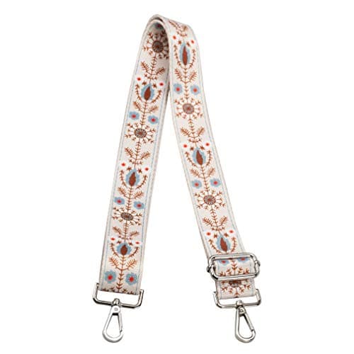 ZANQANO Adjustable Crossbody Strap for Purse and Guitar Multicolor Handbag Straps — Foral W