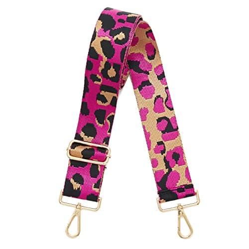DOAPMLL Adjustable Gold Hardware Canvas Shoulder Strap for Women's Crossbody Purse — Leopard11