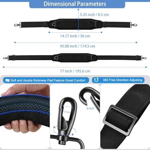 ZINZ 77" Bag with Ultra Cushion Strap & Double Buckles
