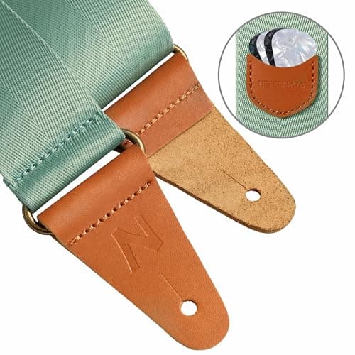 Vintage Nefelibata Guitar Strap for Bass, Electric & Acoustic Guitar with Accessories