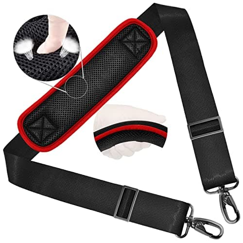 ZINZ Ultra-Thick Adjustable Shoulder Strap for Briefcase and Laptop Bag — Wine Edge