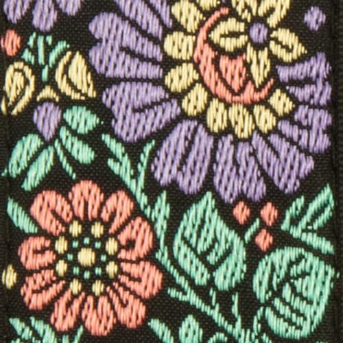 Ernie Ball Guitar Strap Black 43" Classic Strap — Evening Bloom