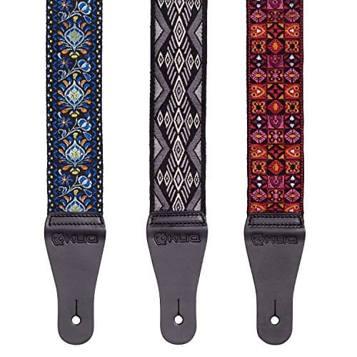 KLIQ Vintage Woven Guitar Strap for Acoustic & Electric Guitars