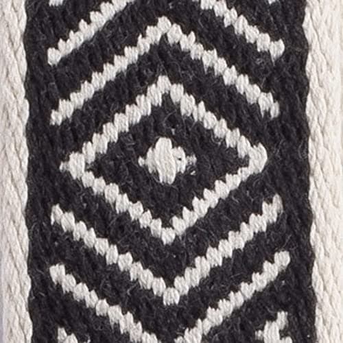 KLIQ Vintage Woven Guitar Strap for Acoustic & Electric Guitars — Woven Black Izod