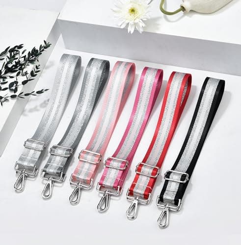 LVYOUME Purse Strap - Silver Hardware Wide Replacement Bag Straps