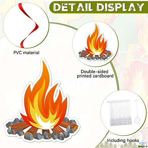 Camping Birthday Party Decorations for Kids: 52 Piece Set