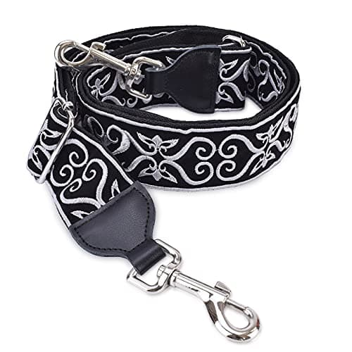 CloudMusic Handbag Crossbody Strap with Silver Clips — Silver Vintage