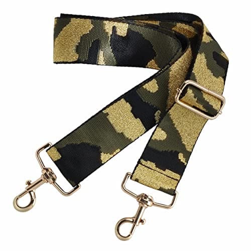 Nefelibata Adjustable 2 Purse Strap - Multi-Pattern Crossbody Replacement — Army Green Camouflage