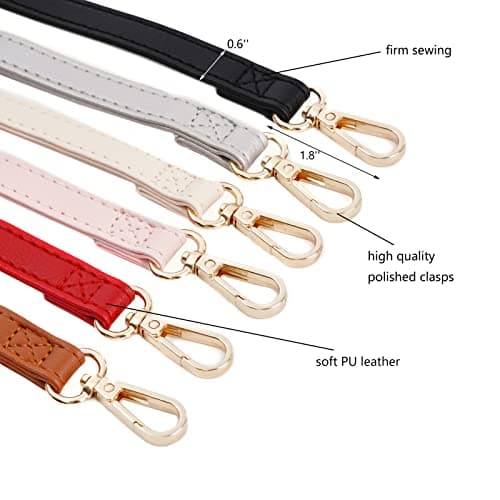 Xiazw Adjustable Soft PU Leather Shoulder Crossbody Purse Bag Strap Replacement