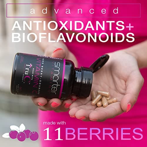 Vegan Vitamin C from Berries, 60 Capsules, Premium Antioxidants & Bioflavonoids