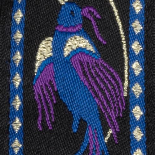 Ernie Ball Classic Jacquard Noble Rose Guitar/Bass Strap — Purple Pleasant Pheasant