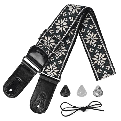 Adiya Jacquard Embroidery Weave Cotton Guitar Strap for Acoustic/Electric/Bass Guitar
| Adiya Adjustable Length Jacquard Embroidery Weave Cotton Guitar Strap 35.4"-60.2"
| Adiya 2" Jacquard Embroidery Weave Cotton Acoustic/Electric/Bass Guitar Strap 
