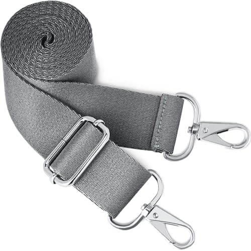 Replacement Wide Strap for BOACAY Crossbody & Messenger Bags — Quartz Gray