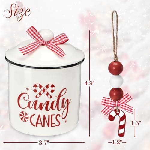 Nefelibata Christmas Candy Bowl and Tiered Tray Decor Set for Home Centerpiece