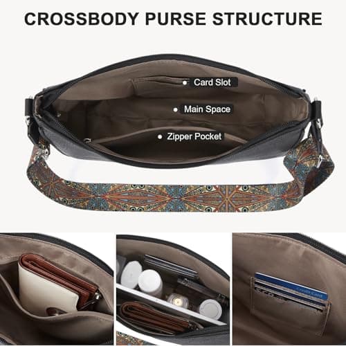 Crossbody Purses for Women Vegan Leather Handbags