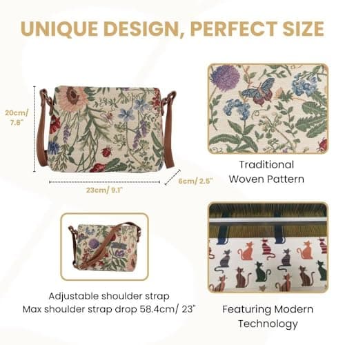 Signare Tapestry Crossbody Sling Bag for Women