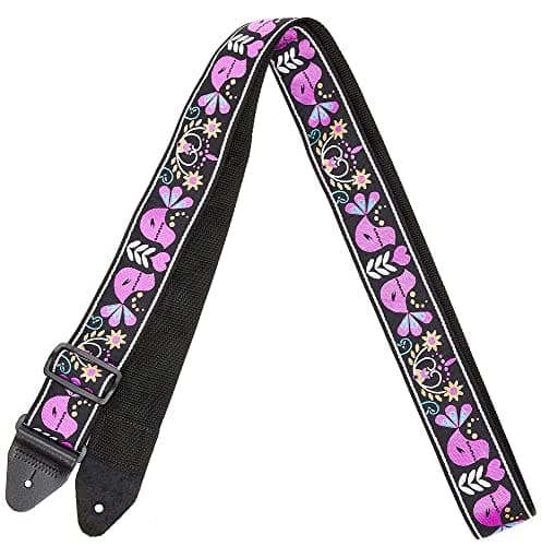 Ernie Ball Purple Bird Lupin Jacquard Guitar Strap
