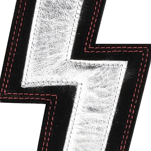 D'Addario Leather Guitar Strap — Lightning Bolt