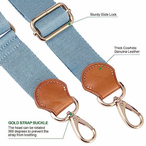 Nefelibata Purse Strap, 1.5 Wide Adjustable Replacement for Handbag and Crossbody Bags
