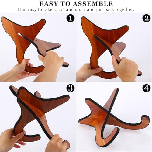 Ohlove Portable Wooden Stand for Violin, Ukulele, Mandolins, and Banjos
