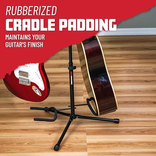 Gator Frameworks Double Electric/Acoustic Guitar Stand (GFW-GTR-2000)