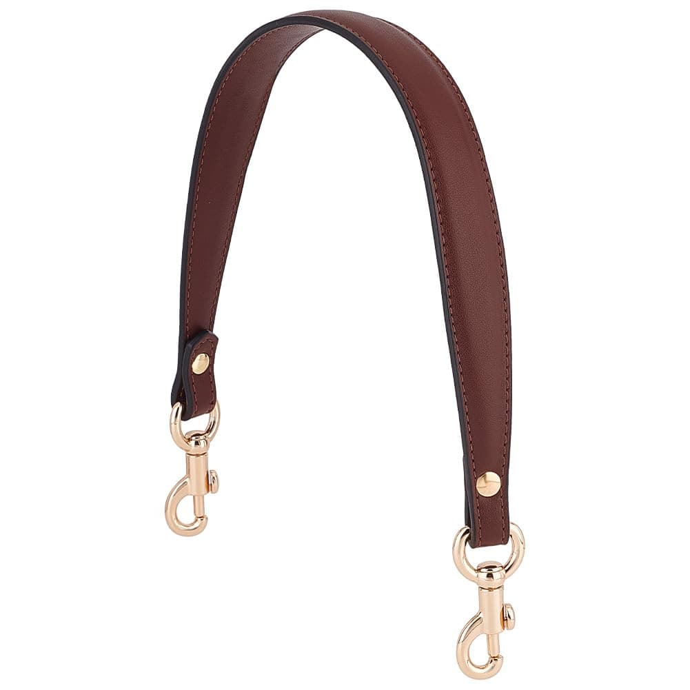PH PandaHall Women's Coffee Color 1 Inch Wide Golden Clasp Handbag Strap
