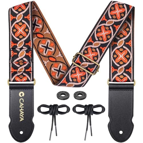 CAHAYA Acoustic Electric Classical Guitar & Bass Strap 37-60 inches Adjustable