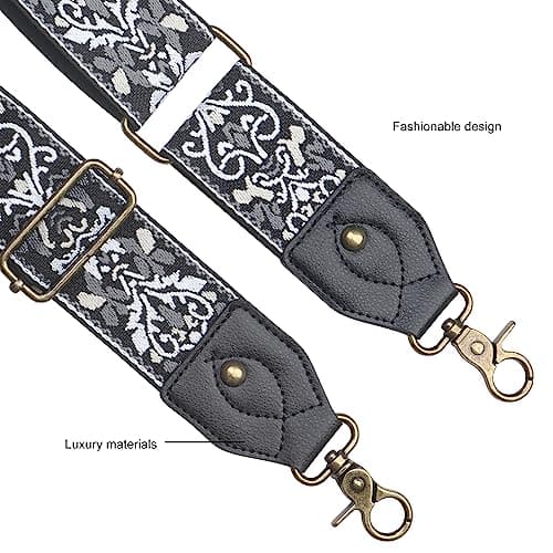 Handbag Strap Replacement Wide Shoulder Crossbody Strap with Adjustable Belts