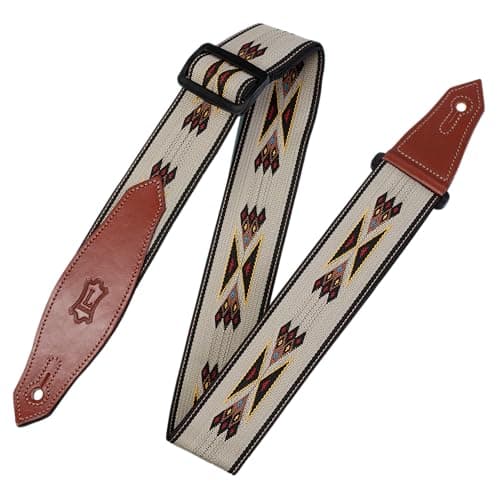 Levy's Leathers Tribal Rhythms Tan Arrow Guitar Strap (MSSN80-TAN)