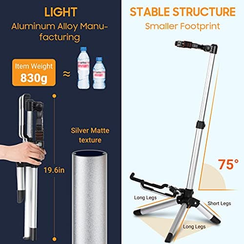 CAHAYA Floor Guitar Stand - Adjustable Height, Folding, Lightweight