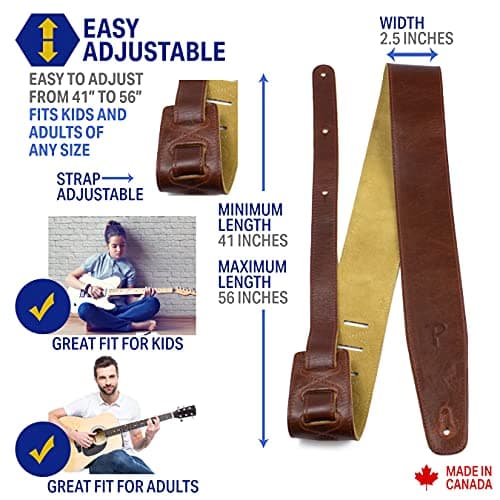 Perris Leather Guitar Strap - The Africa Collection