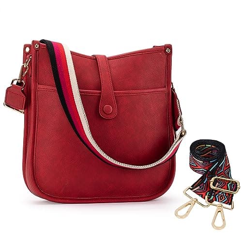 Montana West Women's Crossbody Hobo Shoulder Bags — A-red