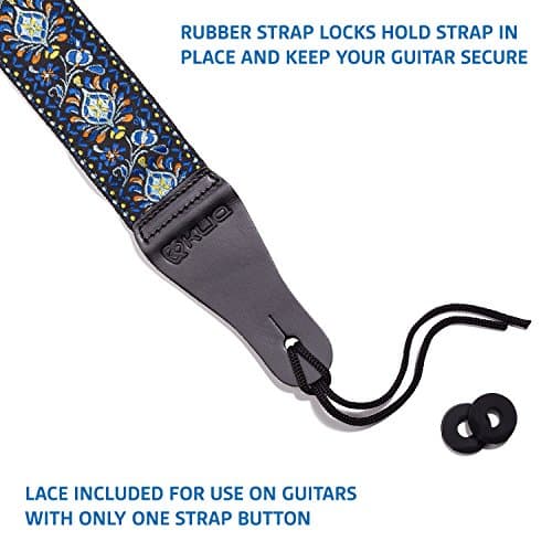KLIQ Vintage Woven Guitar Strap for Acoustic & Electric Guitars