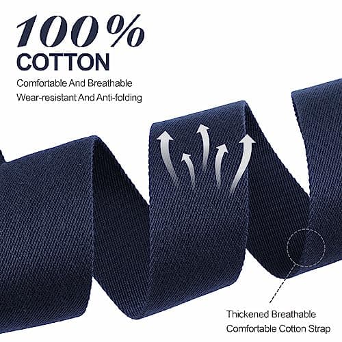Thickened Cotton Guitar Strap for Bass, Electric & Acoustic - Deep Sea Blue