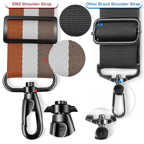 ZINZ Universal Bag Strap - Ultra-Thick, Breathable, Adjustable, Heavy-Duty TW01B07