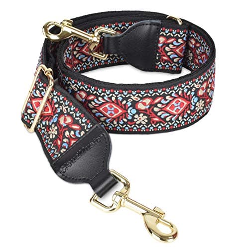 CloudMusic Handbag Shoulder Strap Replacement for Women Girls — Red Pattern