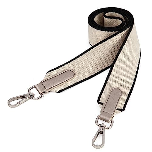 Montana West Crossbody Handbag - Replacement Adjustable Straps — Fixed-Black Edge Beige-2017