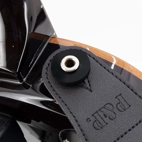 Embroidered Guitar Strap with Locks & Picks - Adjustable, Durable & Comfortable