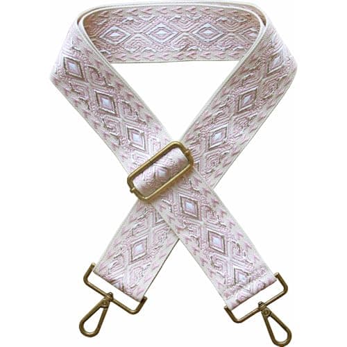 Yiaizhuo Boho Women's Wide Purse Strap Crossbody Canvas Bag Shoulder Guitar Straps Adjustable — 2"diamond_bg/Pk