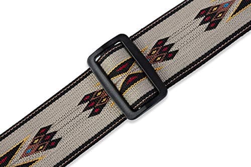 Polypropylene Jacquard Weave Guitar Strap, Tan by Levy's Leathers