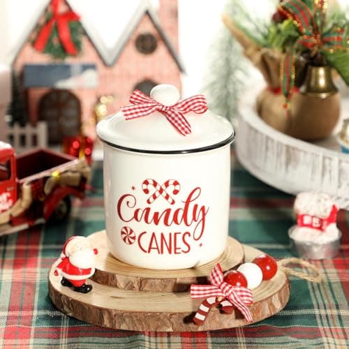 Nefelibata Christmas Candy Bowl and Tiered Tray Decor Set for Home Centerpiece