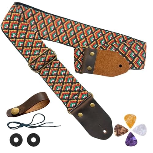 Comfortable Guitar Straps with Crazy Horse Leather Ends and Strap Button for Electric and Acoustic Guitars
| Premium Crazy Horse Leather Ends Guitar Straps with Button for Electric & Acoustic Bass
| Comfortable and Durable Crazy Horse Leather Ends G 